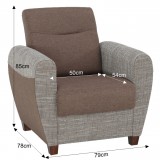 Tempo Fotel, barna 03/25, MILO