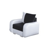 Tempo Fotel, fehér textilbőr/Boss 12, MONO