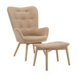 Tempo Fotel ülőkével bézs anyag/tölgy LAGER