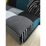 Tempo Kanapé ágyfunkcióval és ágyneműtartóval, szövet türkiz, ALABAMA