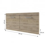 Tempo Komód 2D/90, tölgy san remo, ORESTES