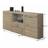 Tempo Komód, tölgy sonoma, ROCHESTER