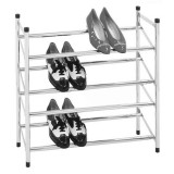 Tempo Kondela 4-soros állítható cipőpolc, króm, DITA