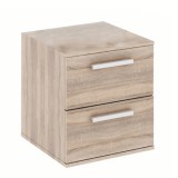 Tempo Kondela Alacsony szekrény 2 fiókkal keskeny, DTD laminált, tölgy sonoma, DUNAJ TYP9