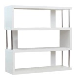 Tempo Kondela BENITO könyvespolc - fehér/ lágy fényű