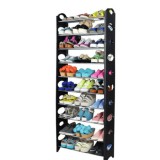 Tempo Kondela Cipősszekrény, szürke/fekete, BOTIS TYP 5 VSDW01