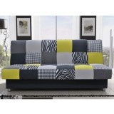 Tempo Kondela Dívány, anyag/ lime zöld/ szürke / fekete, ALABAMA