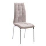 Tempo Kondela Étkezőszék, bézs/króm, GERDA NEW