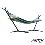 Tempo Kondela Függőágy állvány nélkül Evana kék-zöld