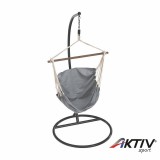 Tempo Kondela Függőszék állvány nélkül Lindo fehér-szürke