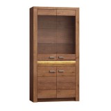 Tempo Kondela INFINITY I-03 - Vitrines szekrény - világos kőris