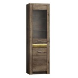 Tempo Kondela INFINITY I-04 - Vitrines szekrény - sötét kőris