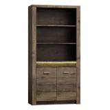 Tempo Kondela INFINITY I-05 - Könyvespolc - sötét kőris