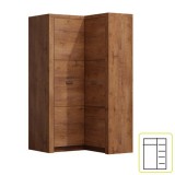 Tempo Kondela INFINITY I-14 - Sarokszekrény - világos kőris