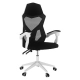 Tempo Kondela Irodai/gamer szék, fekete/fehér, YOKO