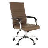 Tempo Kondela Irodai szék, taupe/króm, FARAN