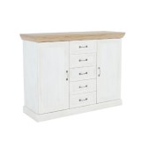 Tempo Kondela komód, 2-ajtós 5 fiókkal, északi sosna/vadtölgy, ROYAL K2D