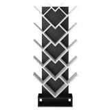 Tempo Kondela Könyvespolc, fehér/fekete, VEVEY