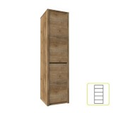 Tempo Kondela MONTANA S1D - Osztott szekrény - sötét tölgyfa lefkas