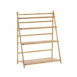 Tempo Kondela NEPEL TYP 2 - Könyvespolc/virágállvány (bambusz) + ajándék kerti eszközök