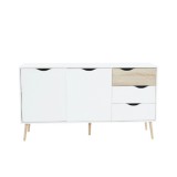 Tempo Kondela OSLO - Komód - tölgy sonoma/fehér - 75381