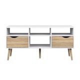 Tempo Kondela OSLO - TV asztal - tölgy sonoma/fehér - 75391