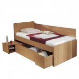 Tempo Kondela OTO ágy ágyneműtartóval - bükk (90x200 cm)