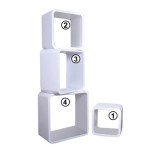 Tempo Kondela Polc, fehér, DIDO