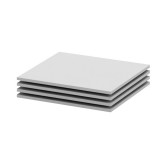 Tempo Kondela Polc szekrénybe, fehér, 4 db, 41,8x51,8, BETTY 2 BE02-013-00