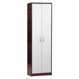 Tempo Kondela Polcos szekrény, wenge, fehér, MECKI