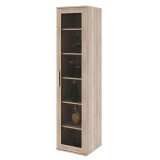 Tempo Kondela Polcos vitrin, DTD laminált, sonoma tölgyfa, DUNAJ 4