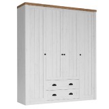 Tempo Kondela PROVANCE S4D - Gardróbszekrény - fenyő andersen/lefkas tölgy