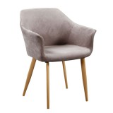Tempo Kondela Szék, szövet Taupe szürke-barna/bükk, ODOVEL