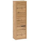 Tempo Kondela TORONTA V1 - Zárt polcos szekrény - wotan tölgy, balos kivitel