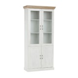 Tempo Kondela vitrines szekrény, északi sosna/vadtölgy, ROYAL W4D