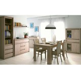 Tempo Könyvespolc, DTD laminált, Tölgy sonoma, NORTY TYP 17