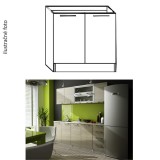 Tempo Mosogatószekrény, sonoma tölgyfa, IRYS NEW DZ-80