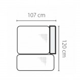 Tempo Pamlag rész OP, jobbos kivitel, CABLO 10 mentol színű szövet/krém színű varrás, GEVONA