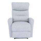 Tempo Pihenőfotel, szövet, világosszürke, SILAS