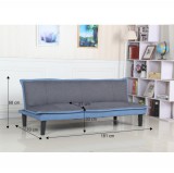 Tempo Szófa kinyitható, szürke anyag  /kék, FILA