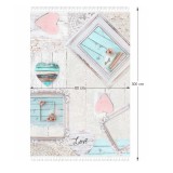 Tempo Szőnyeg, bézs/vintage minta, 80x300, SONIL