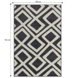 Tempo Szőnyeg, sötétszürke/krém, 100x150, GILMER tip 1