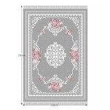 Tempo Szőnyeg, szürke/virágok, 160X230, SEDEF tip 2