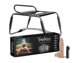 Temptasia - szex szék vibrátorral (fekete-natúr)