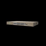 Tenda TEF1126P-24-250W 24xFE PoE LAN 2xGbE LAN 1xSFP port nem menedzselhető PoE switch