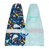 Tengeri mintás kifordítható esőkabát, XL-es