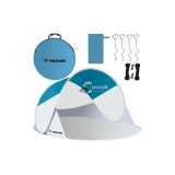 Tengerparti sátor 220x120x90cm - türkiz - szürke