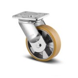 TENTE Alumínium Kerék Pur Futófelülettel 100-As Önbeálló Villával (400Kg)