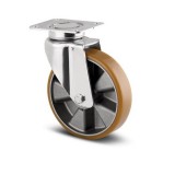 TENTE Alumínium Kerék Pur Futófelülettel 160-As Önbeálló Villával