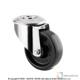 TENTE Hőálló Rozsdamentes Ipari Kerék 100-As Önbeálló Hátfuratos